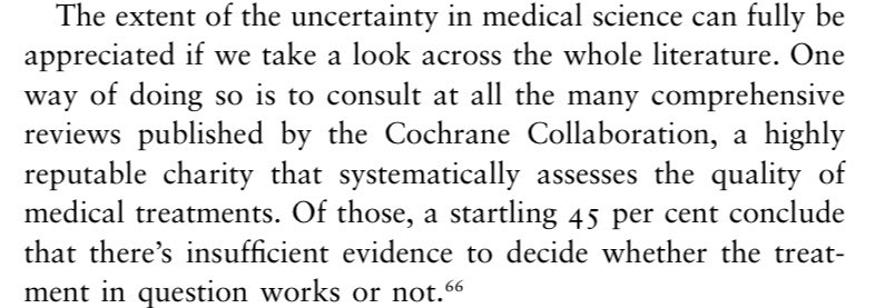So while I agree that the high level of Cochrane reviews that report insufficient evidence for various treatments (45%!). It’s also important to celebrate that such reviews are being undertaken and negative or ambivalent findings reported.