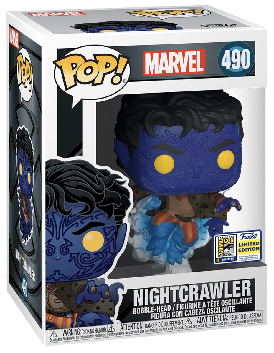 CALISTATEOFMND's tweet photo. RT + Follow @pop_o_cIock for the chance to win a FREE Nightcrawler SDCC Exclusive Funko Pop! 

#Funko #FunkoPop #SDCC #Marvel https://t.co/hd1IEMaNyj