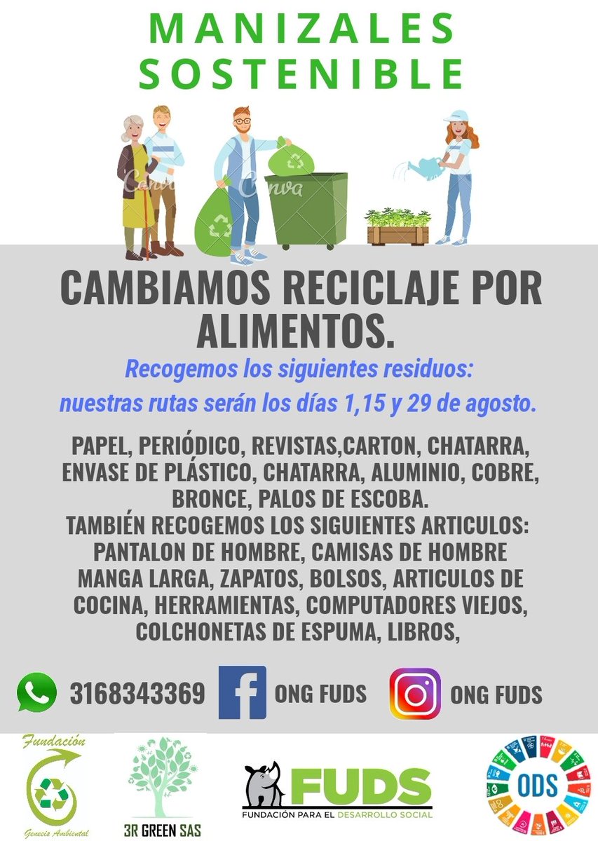 concejal_edward's tweet photo. ÚNETE A NUESTRA CAMPAÑA!!!
Te gusta ayudar a los que lo necesitan, cuidar el medio ambiente y aportar a nuestra economía local. @unep_espanol @CentroOds

Inscríbete aquí 👇👇👇👇
https://t.co/P6vESjoEGP https://t.co/z7u1P2eznB