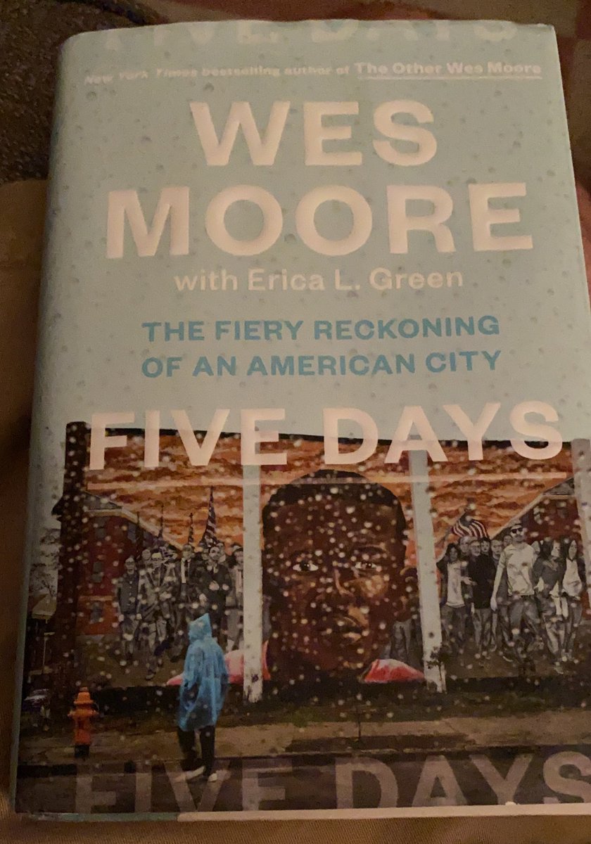After a rec from a colleague <a href="/SJShrewsbury/">Saint John's</a> - just finished <a href="/iamwesmoore/">Wes Moore</a> latest book. Had the pleasure of meeting Wes at SJ last fall. Thoughtful &amp; powerful speaker. This book is that &amp; more. Wasn’t written about our challenges today, but it could have been. #FiveDays #BeAPioneer
