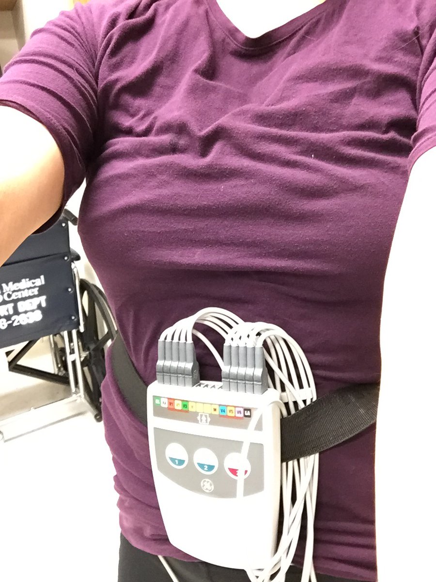 51. Ooh, I just realized I had a photo of the exercise bike and another monitor from last year’s CPET. Room was rearranged but the bike was the same. This was hooked up to electrodes attached to my back.