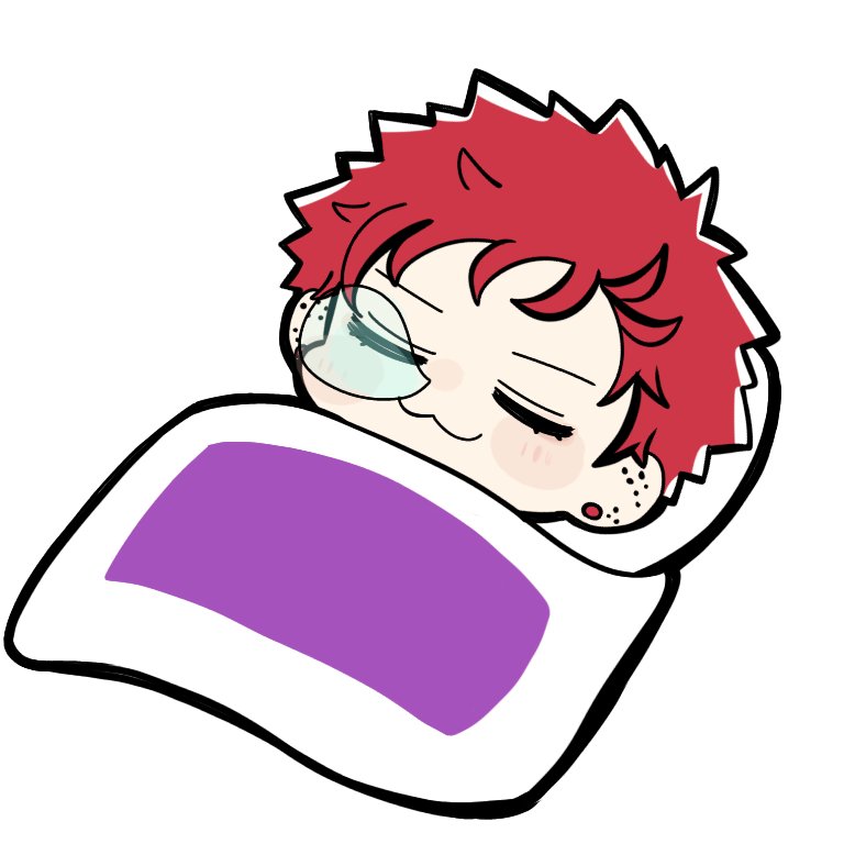 solo 1boy red hair closed eyes sleeping male focus nose bubble  illustration images