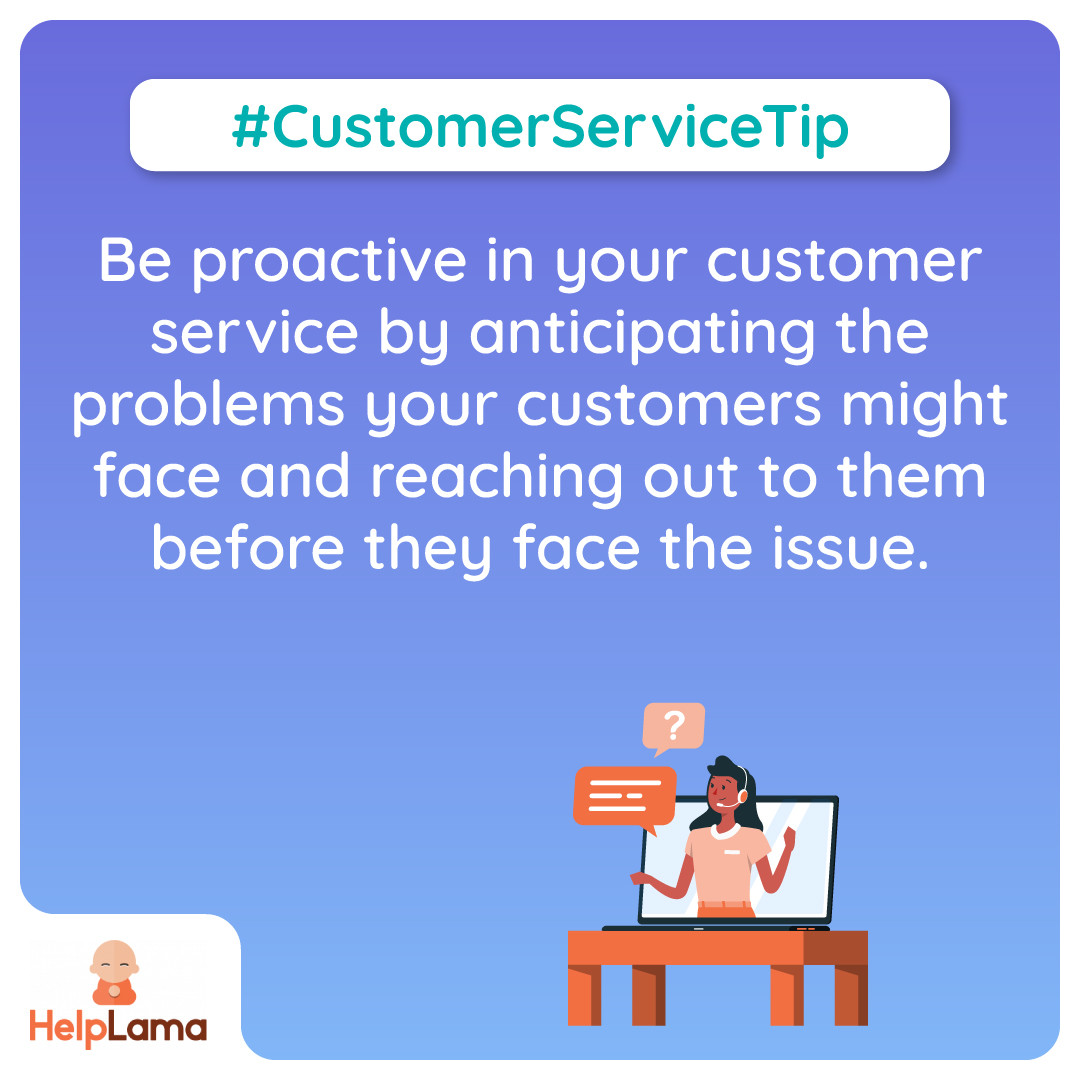 HelplamaHQ's tweet image. Are you solving your customers’ problems before they even realize they have one? Or are you waiting till it&apos;s too late?

#customersupporttips #tips #emailsupport #voicesupport #outsourcecustomersupport #helplama