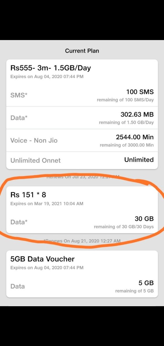 ZameerMujawar4's tweet image. @amazonIN  #amazonbug @AmazonNews_IN @reliancejio 
Recharge of 20 getting plan 151*8