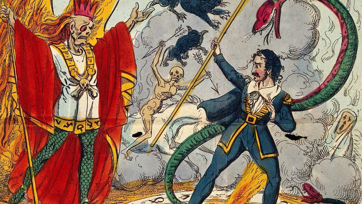 The idea of selling your soul was popularized by the tragedy Doctor Faustus. In the play, a man who is dissatisfied with life offers his soul to Lucifer in exchange for magical powers. Some say actual demons once appeared on stage during a performance, driving spectators mad.