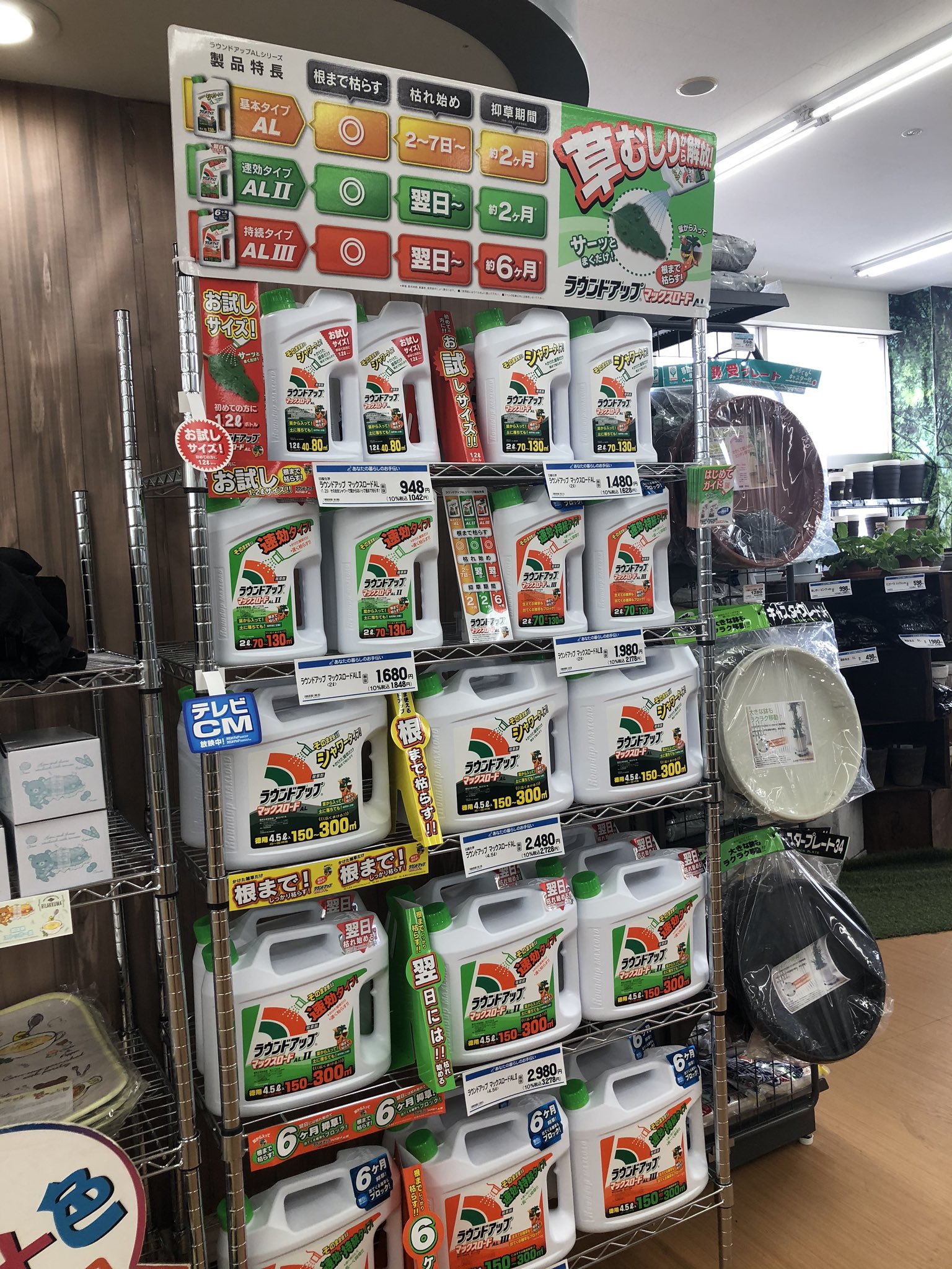 Stvラジオ ランラン号 イエローグローブ 恵庭店 この夏おすすめの商品 除草剤の ラウンドアップマックスロードal をご紹介しました そのままサッと葉にかけるだけで 簡単に雑草を枯らすことができます お邪魔した恵庭店は 6月に改装を終え
