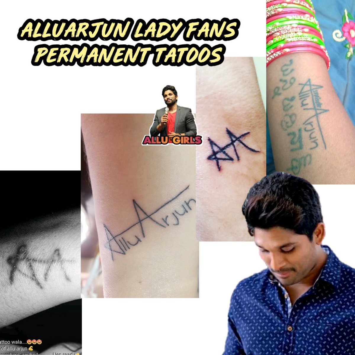 Discover 88 about allu arjun name tattoo super cool  indaotaonec