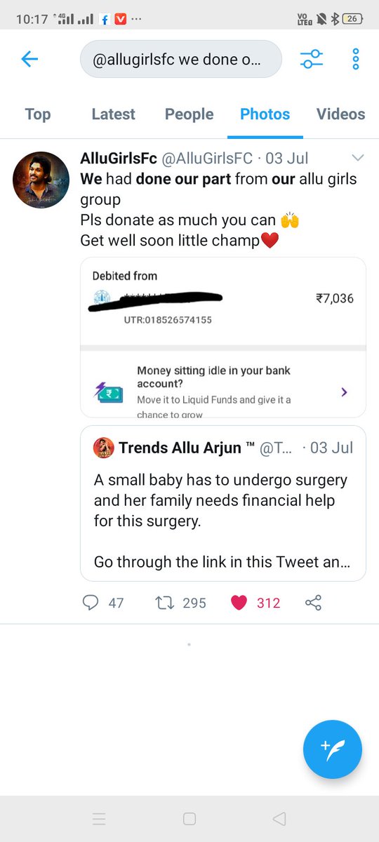 Recent ga Mahesh Babu trends lo oka papa ki baledhu ani post chusi 7k donation from our side