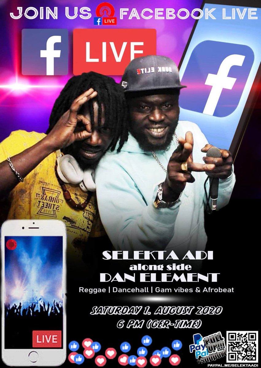 MikeDampha's tweet photo. Support
Next Round, Join us @ #Facebook
#SelektaAdi alongside #DanElement
Saturday, First August, 6PM German Time https://t.co/zeEZrGdLA6