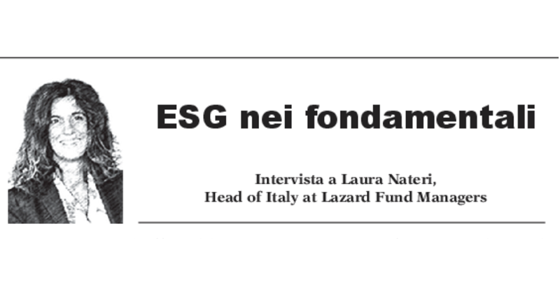 AnalysisSpa's tweet photo. Leggi l'intervista a Laura Nateri, Managing Director di Lazard Fund Managers, a proposito di investimenti #ESG su Bondonline > https://t.co/a2ef7QYZUw https://t.co/je9yBUBRWN