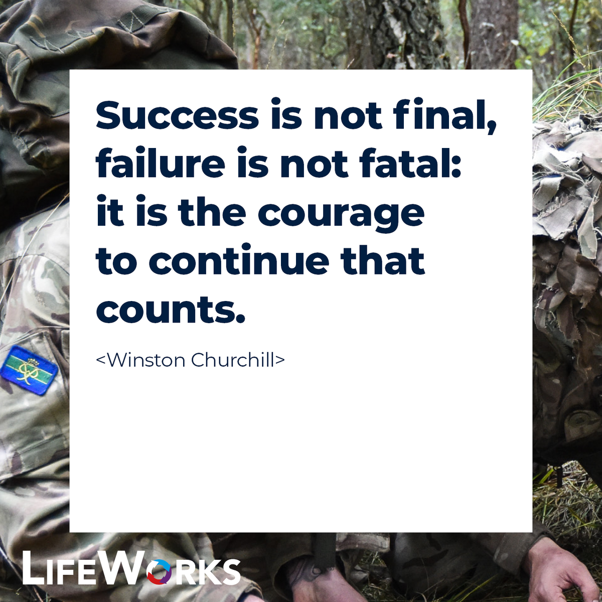 WeAreLifeWorks's tweet image. Hit a bump in the road? Some words of wisdom.