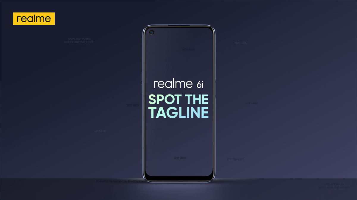 realmeIndia's tweet image. Let’s see how good you are at finding details.
Here’s a fun challenge for you, spot the tagline and share your screenshots using #realme6i.