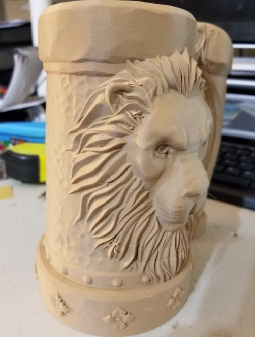 ISanmate's tweet photo. The model by@Dee❤
https://t.co/NVe0FDSjjN
First wood print, won't be my last!
This was my first time ever trying wood filament and I am sold. Printed at 185 with .6mm nozzle on my CR-10 and the quality is great! I absolutely love how my mug turned out https://t.co/OobPXGf7HO