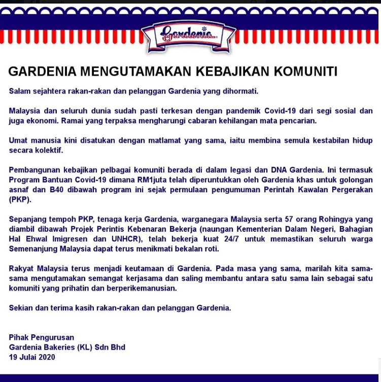 Bfm News On Twitter Gardenia Maintains That Malaysians Are Prioritised For Permanent Jobs This Comes After The Breadmaker Was Accused Of Prioritising Rohingya Refugees In Their Hiring Policy And Was Threatened With