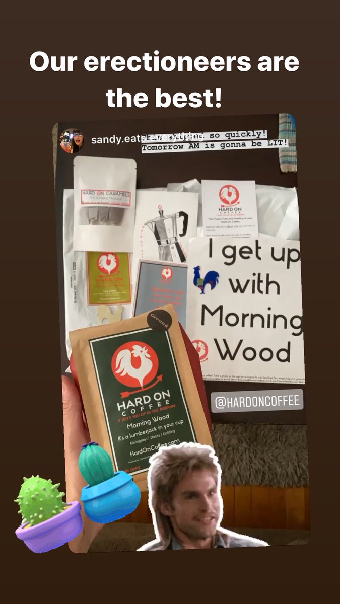 hardoncoffee's tweet photo. We have some of the best customers-  our Hard On comes with a lot of extras - you should it.  We make you happy :) https://t.co/MT5gm8UUOh