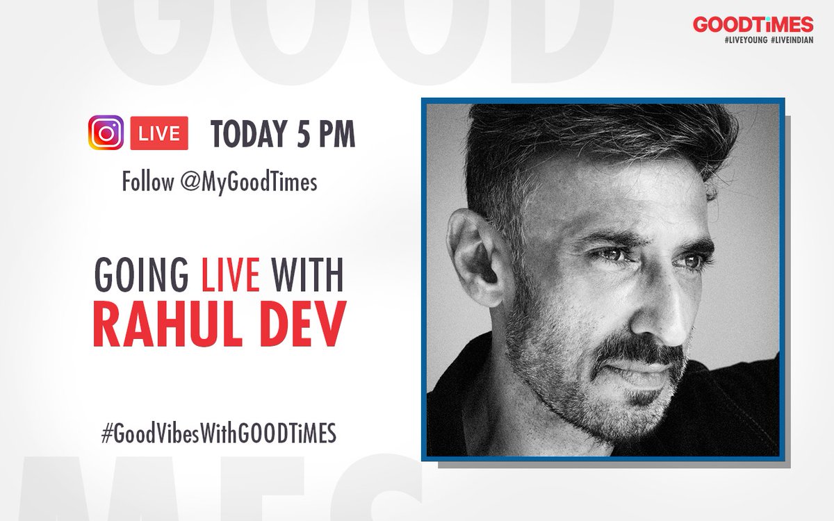 ndtvgoodtimes's tweet photo. Catch @sonali_swami for some #GoodHealthWithGOODTiMES and @RahulDevRising in conversation with @pujat_GOODTIMES for #GoodVibesWithGOODTiMES! https://t.co/WRRDaWOQmY