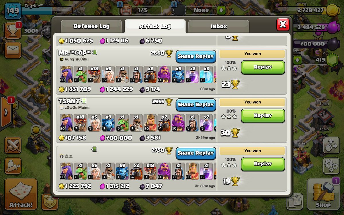 erickOm79093812's tweet photo. Buen botín para subir mi cuenta al th12. Let's GooO😤
@ClashofClansESC 💪🔥 https://t.co/CEjoyXbEVT