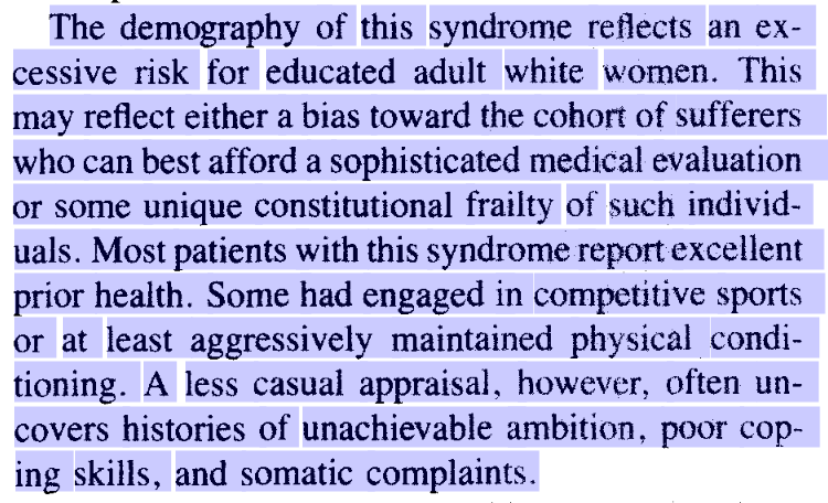 Patients from  #MEcfs outbreaks haven't had that kind of testing, even still. Most get a simple blood test that comes back negative and are immediately psychologized. An NIAID scientist theorizes about patients after the 1984-5 Nevada outbreak- an interpretation defended by Fauci.