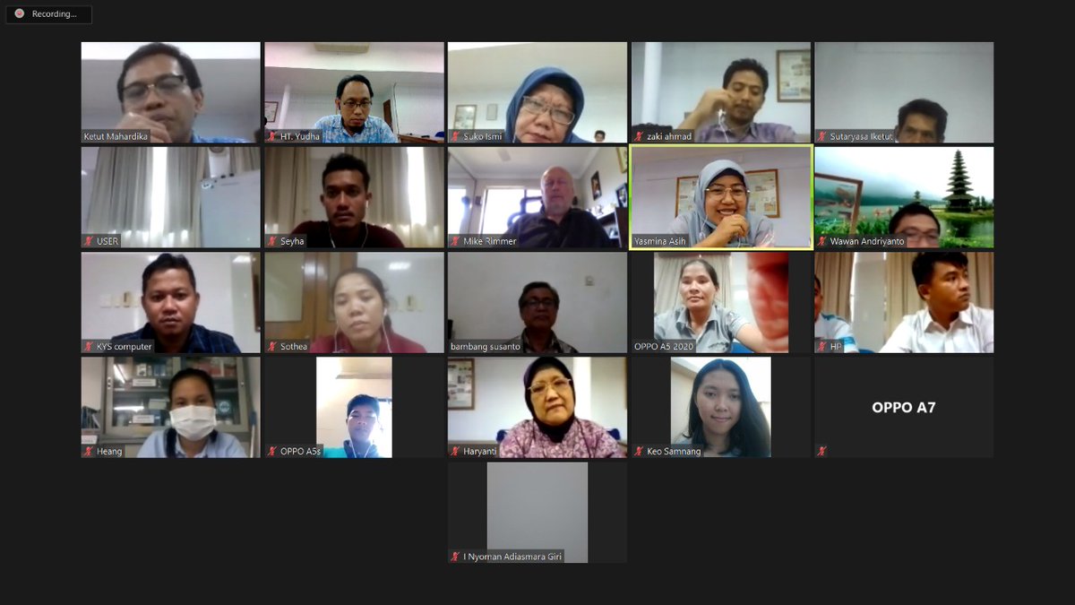 bpmkp_buleleng's tweet photo. 21 Juli 2020 BBRBPP menyelenggaralan Rapat Koordinasi Persiapan Training Online ACIAR Kamboja yang dilakukan via zoom meeting yg diikuti oleh Peneliti BBRBLPP,Tim ACIAR dan peserta training dari Kamboja @brsdm_kp @sjariefwidjaja @kkpgoid @Edhy_Prabowo @puslatluhkp @ACIARAustralia https://t.co/W0T8ool523