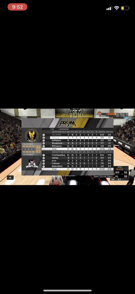 GGs to <a href="/LightsoutEsport/">LightsOut Esports</a> in The Sweet 16 of @WRproamleague playoffs as we advance to the Elite 8

PG: <a href="/Love_Vertt/">乔恩🥷🗡💕</a> 
SG: @CALlRAQ 
SF: @jcrxx_ 
PF: <a href="/BallersBackx/">Nel</a> 
C: <a href="/YoBossx/">Boss💫</a> 

<a href="/TexasStarrr_/">Jay Epps</a> @youFamousEnough @RankEm_ <a href="/sawcfree/">kenn</a>