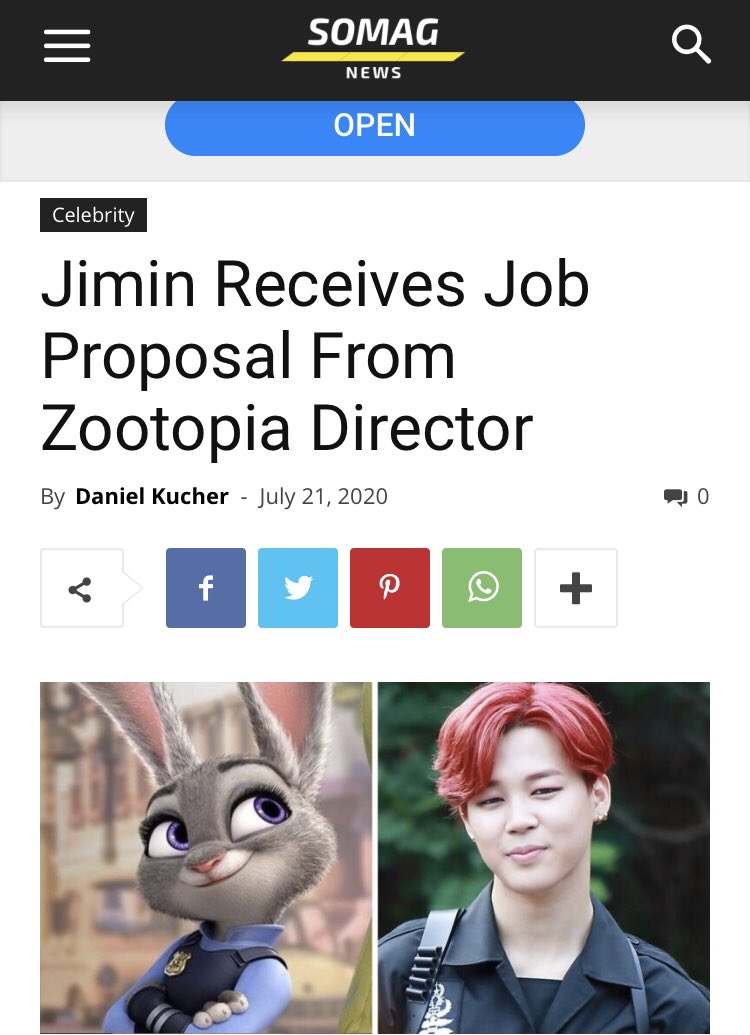  Jared BushJared Bush is an American screenwriter and producer. He is also a Co-director of the movie Zootopia.After watching Jimin in Run episode he praised him and said he wish to work with him.  #JIMIN   #지민    @bts_twt https://twitter.com/thejaredbush/status/1285607838157611008?s=21