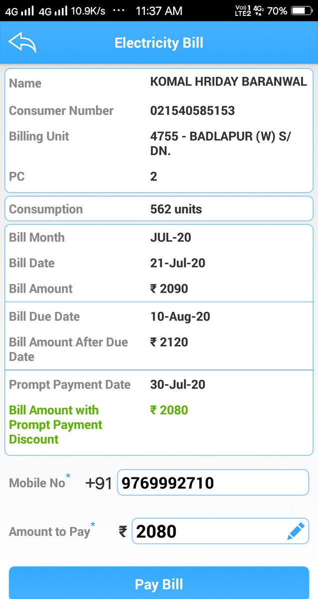 dabsdev's tweet photo. @CMOMaharashtra @OfficeofUT @AUThackeray @AamAadmiParty @aapkarauf @urkranti .. This person in badlapur is Paying his bill regularly in lockdown and now he has been overcharged with 562nunits and he consumes only 105 units why such cheating withnpoor consumer. See images https://t.co/sJffvLAcOz