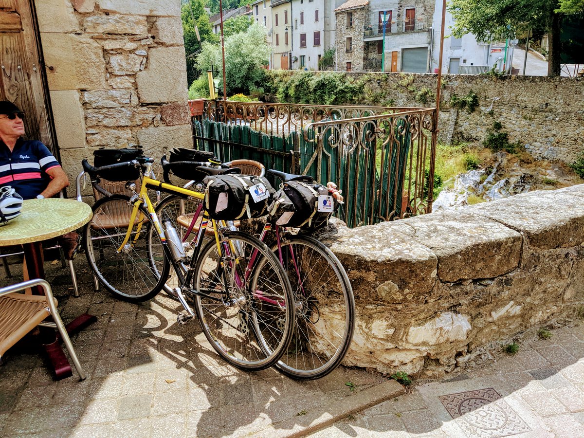 StacyKTweets's tweet photo. #Thistimelastyear Day 18 of 35 on 100 Cols Tocht - The World's Toughest Bike Tour w @SuperFly508 unsupported! 88 miles & 8,700' & 58th col today in the exquisite French countryside meeting amazing people! #cycling #100Cols #CentCols https://t.co/n8L0JR2LWx https://t.co/NrWRT2Oi5Y https://t.co/k7KNElFt9C