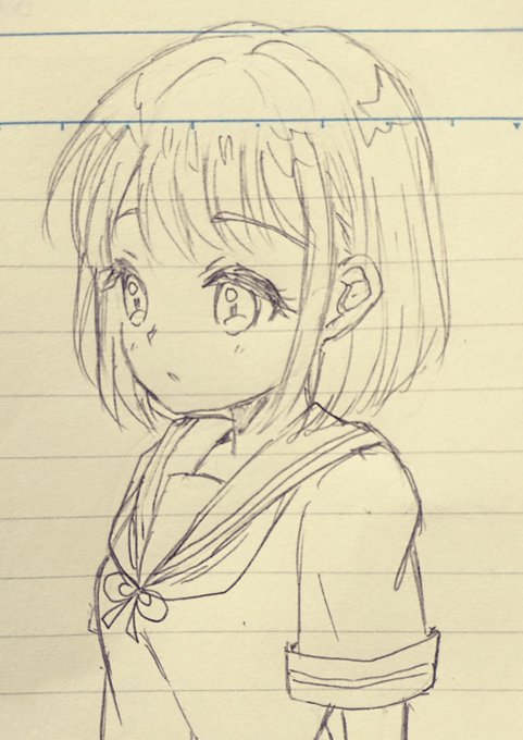 今日のらくがき少女 