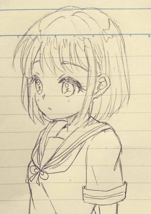 今日のらくがき少女 
