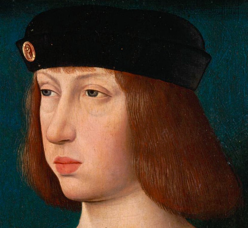 OldPortraiture's tweet photo. Born #OnThisDay in 1478: #PhilipofAustria (1478-1506), Duke of Burgundy, King of Castile 

Portrait after Master of the Legend of the Magdalen (act.  1480-1537), ca. 1500

#PhilipI #FilipeI #PhiliptheFair #PhilippeleBeau #FilipsdeSchone #Habsburg https://t.co/JhhKIESY6G