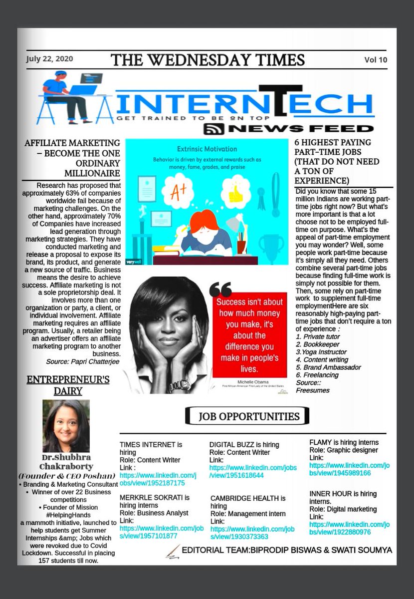 emeetab's tweet image. The Wednesday Times!!

#interntech
#interncommunity
#newsfeed