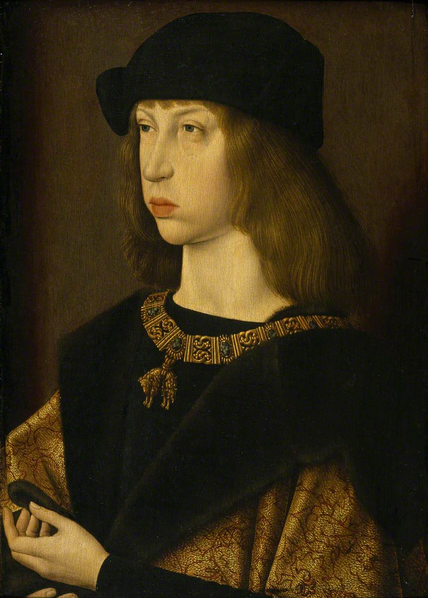 OldPortraiture's tweet photo. Born #OnThisDay in 1478: #PhilipofAustria (1478-1506), Duke of Burgundy, King of Castile 

Portrait attributed to #JacobvanLaethem (1470s-after 1529), ca. 1495

#PhilipI #FilipeI #PhiliptheFair #PhilippeleBeau #FilipsdeSchone #Habsburg https://t.co/PPnfaeZjRO