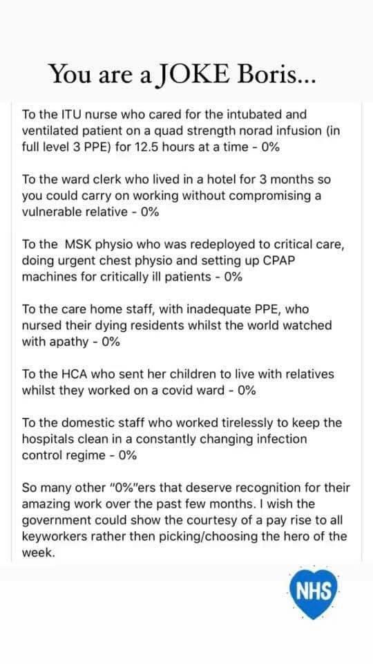jenmackallan's tweet photo. @BorisJohnson What about our pay rise? #nursespayrise https://t.co/3iRVKZvK3w