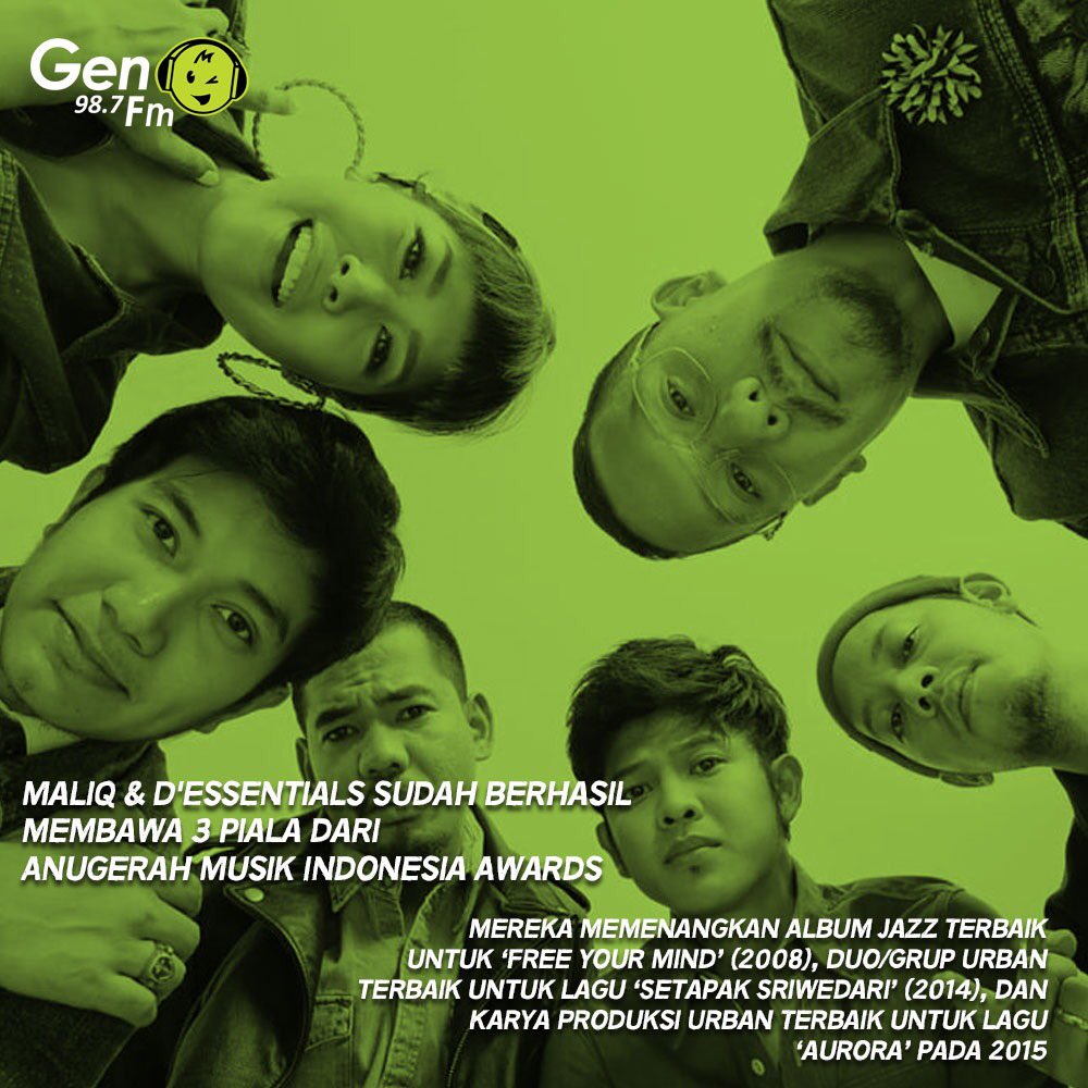 gen987fm's tweet photo. Grup @MaliqMusic ternyata memulai karir dengan manggung di cafe-cafe dulu lho, Sobat GEN! Musisi yg punya ciri khas joget setiap kali manggung kini berhasil rekaman di salah satu studio legendaris dunia, Abbey Road
_
#katagenero #genampol #nampol https://t.co/yD8mWxZgLD