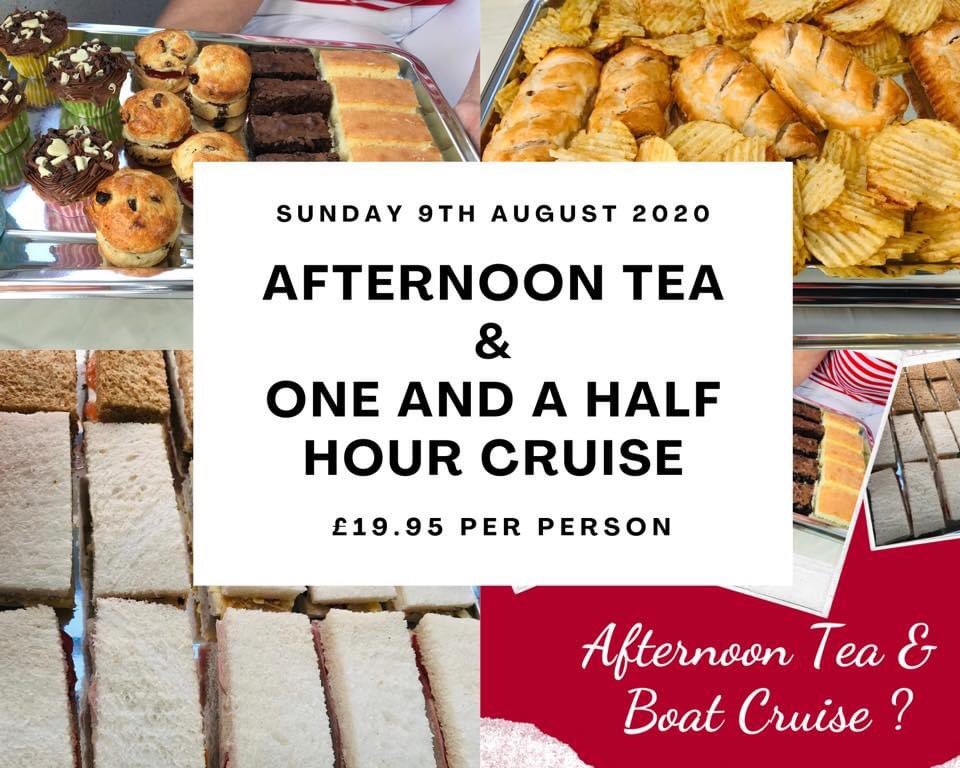 Afternoon Tea Cruise 🍱**BOOK NOW**
Limited spaces left on Sunday 9th August sailing
12:30 &amp; 14:30 from Portland Basin

ℹ️ For more details see
facebook.com/32414259098619…

#tameside #afternoontea #Ashton #Denton #Droylsden #Audenshaw #Stalybridge #Mossley #Hyde #Oldham #Manchester
