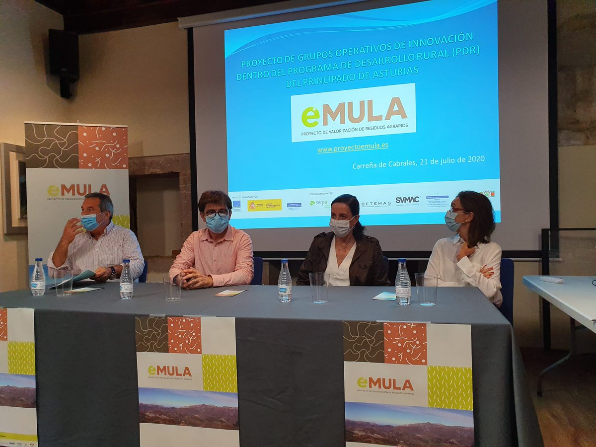 CETEMAS's tweet image. CETEMAS participó en la presentación del proyecto @eMULA junto a sus socios #SVMAC, #SERPA, @GobAsturias, @CabralesAyto, #DOPCabrales. El objetivo es la reducción de emisiones procedentes de la actividad ganadera mediante la valorización de residuos ganaderos #biomasa #compost