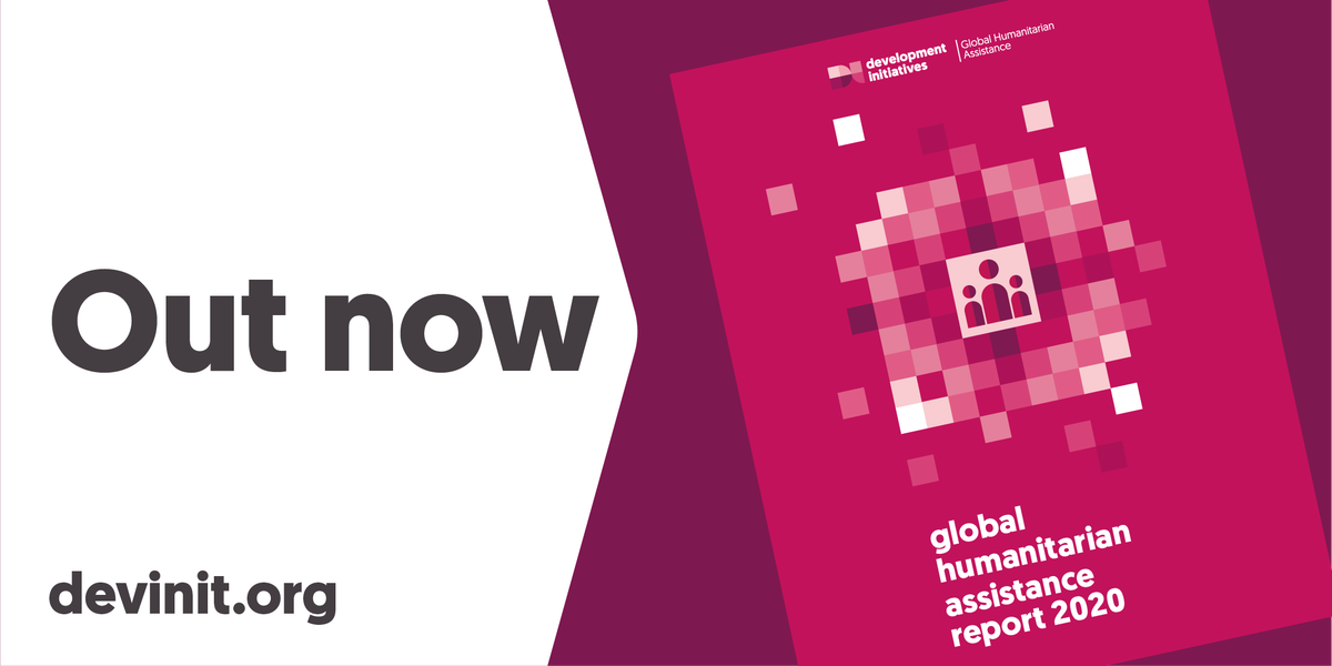 NEW>> The Global Humanitarian Assistance Report 2020 (#GHA2020) is out today. Get the latest annual stock-take of the international financing response to crisis and insights into #COVID19 funding to date at: bit.ly/38QD0wm
