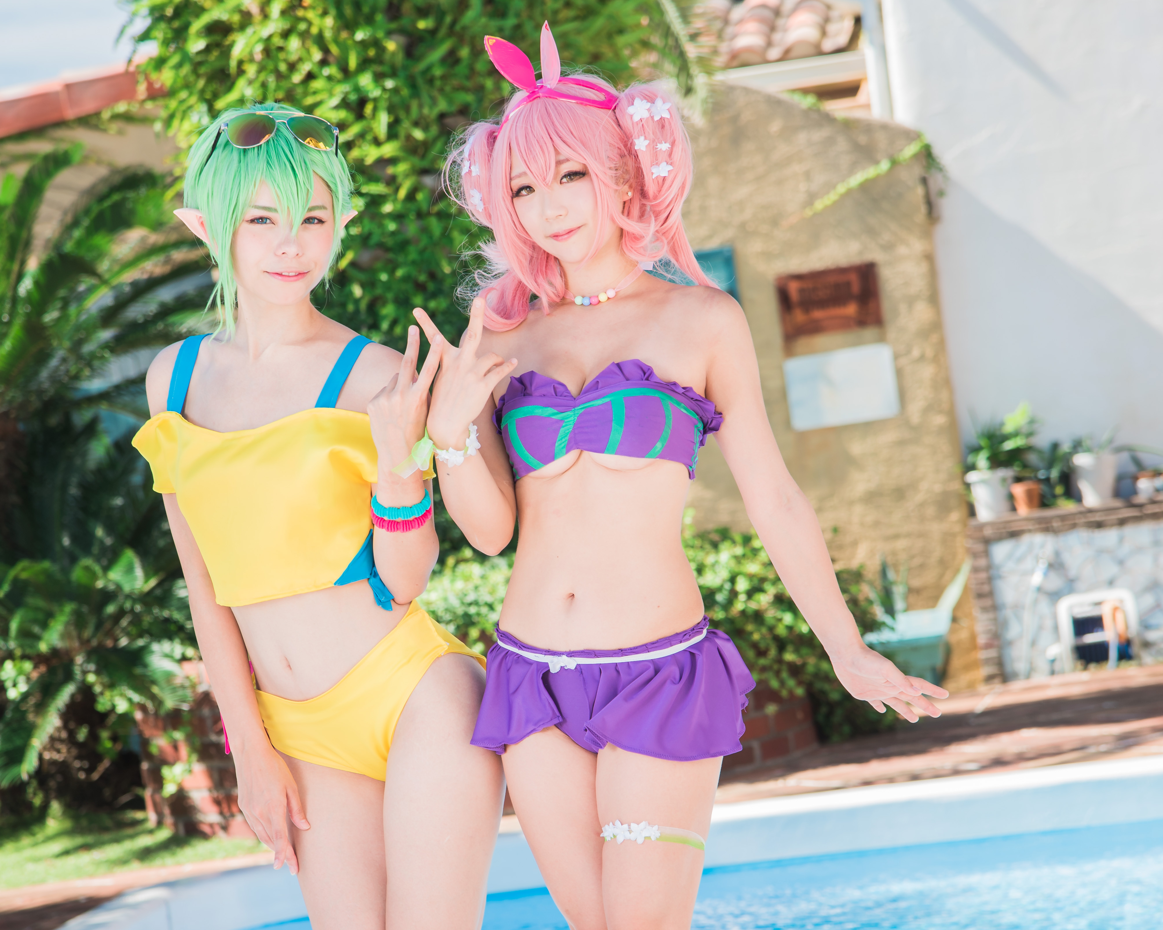 画像,🏖マクロス　海の家☀マキナ　@ruu_cos レイナ　@akira_akasato photo @ceylonjam https://t.co/OOYy7B6R…