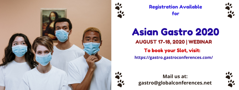 #registration available for #asiangastro2020 #webinar.

To #book your #slots  right now, please visit: gastro.gastroconferences.com

#asiangastro2020 #gastrowebinar #urologyonlineevents #pancreaticcancer #asiapacificevents #usaevents #europeevents #middleeastevents