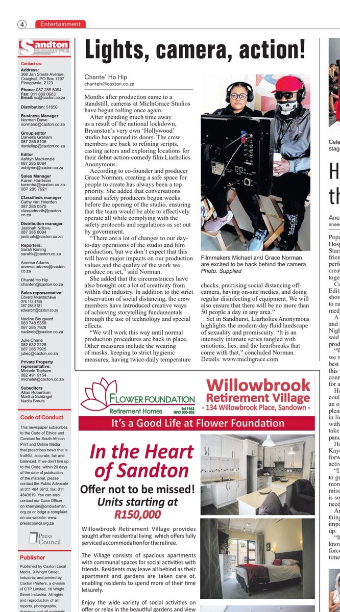 Thank you <a href="/Sandton_News/">Sandton Chronicle</a> for all the love.❤