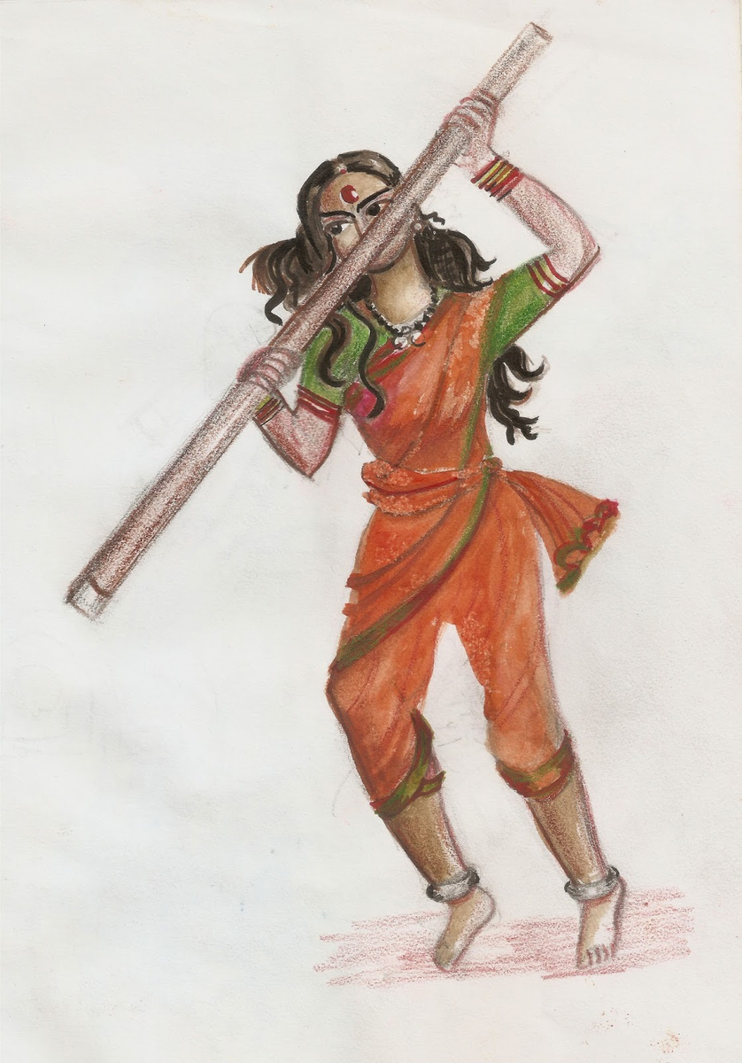 Obavva stood up to adversity in a perilous situation. Having no prior experience with weapons, she displayed extraordinary courage and will to defend the fort against the enemy. The crevice she once guarded is known as Onake Obavvana Kindi (Kindi = hole)