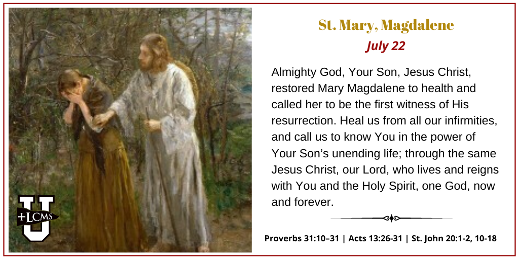 lcmsu's tweet photo. A blessed Festival of St. Mary, Magdalene! https://t.co/1L8I4GaReF