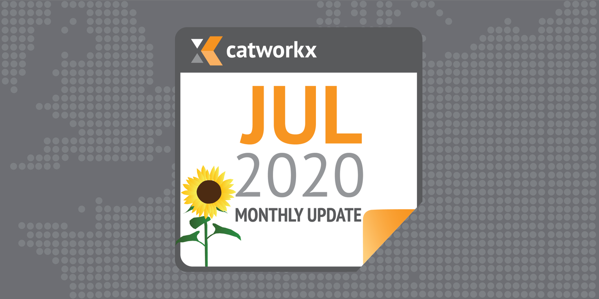 catworkx's tweet photo. Eine neue Initiative zur #Digitalisierung für den #Mittelstand, ein neues #Webinar zu #ChangeManagement in #Jira sowie eine wichtige Info zu unseren #Trainings - das sind einige Themen in unserem #catworkxMonthlyUpdate.
Die Juli-Ausgabe ist jetzt online: https://t.co/ZnL6HCRBpO https://t.co/m4OquLQmLL