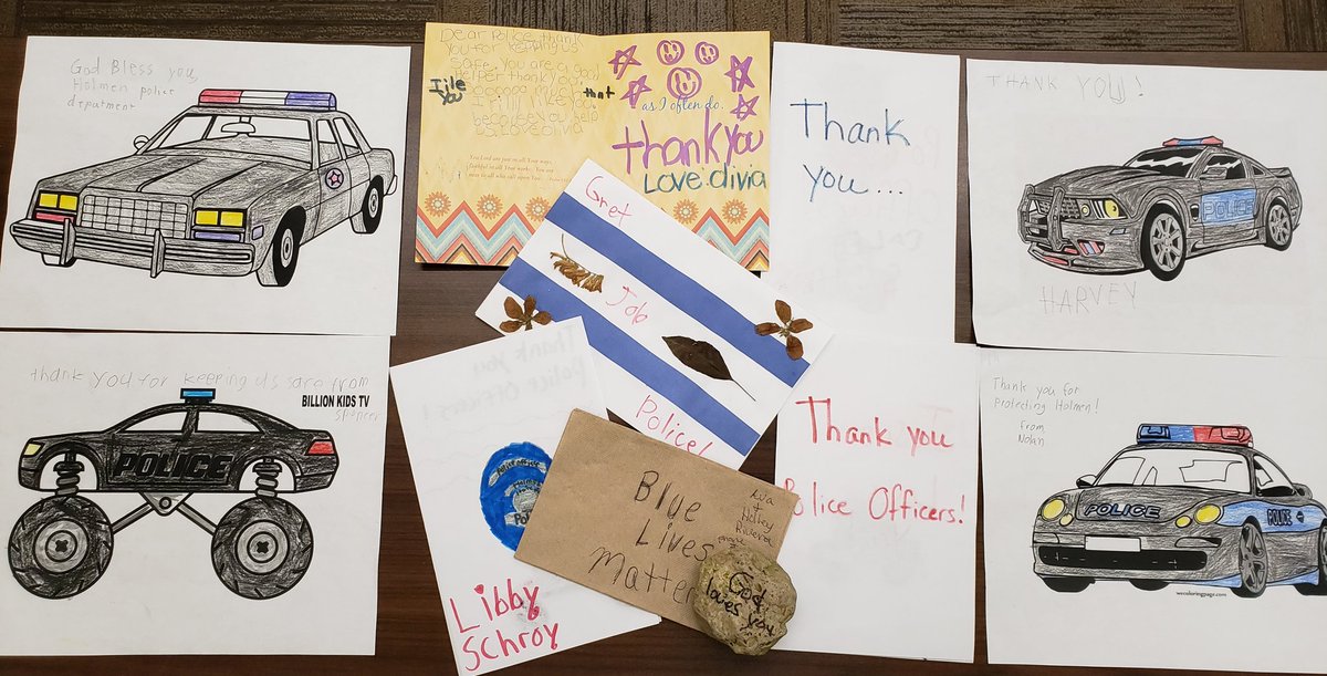 HolmenPD's tweet photo. Thank YOU for all the thank yous! 💙 https://t.co/nvRaHB5me9