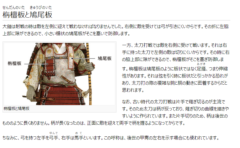 偏見で語る兵器bot ちなみに武士の鎧についてる名札みたいな装甲版にはちゃんと名前がある 画像元はここ T Co Q11gkik8ro T Co Ipdlqfsojl Twitter