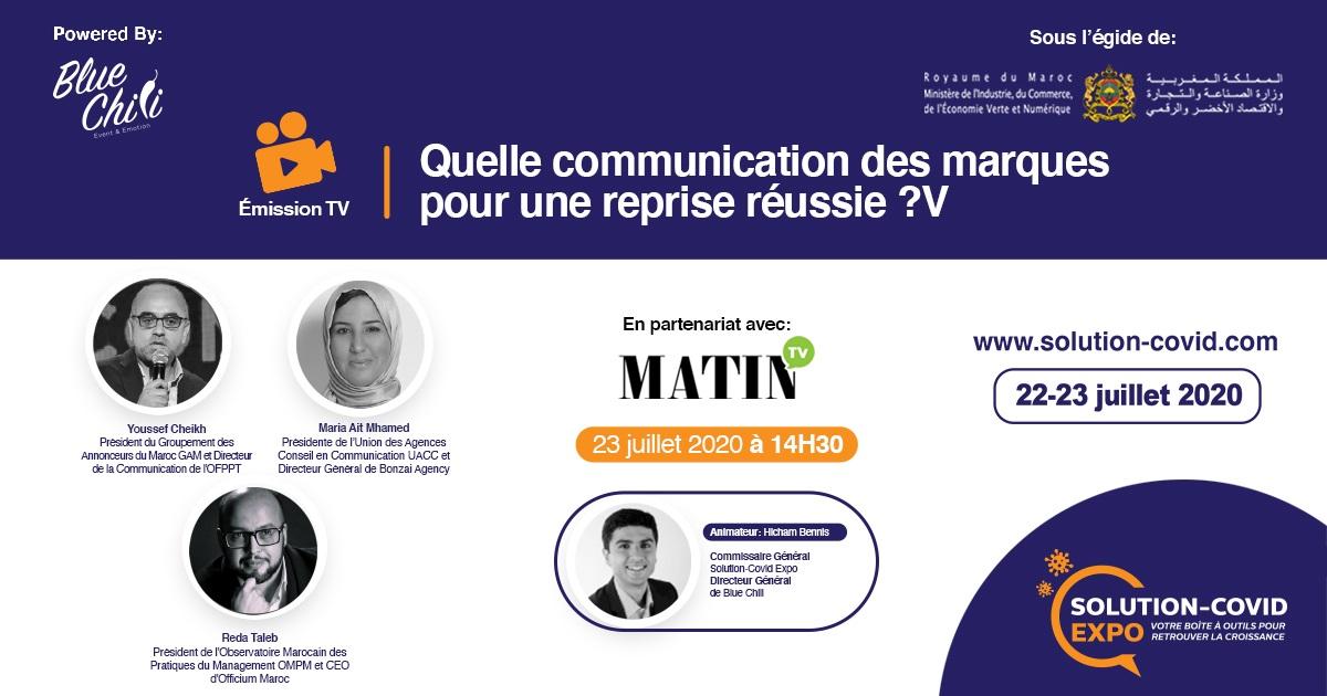 GAM_says (@gam_says) on Twitter photo Retrouvez notre Président <a href="/YoussefCheikhi/">Youssef CHEIKHI</a> , <a href="/MariaAitMhamed/">maria ait m'hamed</a> Présidente de <a href="/UaccMaroc/">UACCMaroc</a> et @redatalebrt , Président de l'OMPM à #Solution_Covid Expo
En partenariat avec le Groupe LE MATIN
Inscription gratuite sur: salon.solution-covid.com Retrouvez notre Président <a href="/YoussefCheikhi/">Youssef CHEIKHI</a> , <a href="/MariaAitMhamed/">maria ait m'hamed</a> Présidente de <a href="/UaccMaroc/">UACCMaroc</a> et @redatalebrt , Président de l'OMPM à #Solution_Covid Expo
En partenariat avec le Groupe LE MATIN
Inscription gratuite sur: salon.solution-covid.com