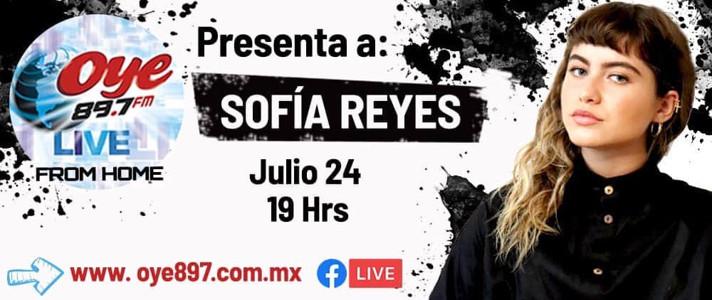 radioreds's tweet photo. 🔥 1-2-3 🔥 1-2-3 🔥
#OyeLive From Home 🏠 exclusivo de @Oye897 con @sofiareyes 🎶🎤
💥Viernes 24 de Julio ⚡️7 pm 🌗 https://t.co/FYNg5qpQi2