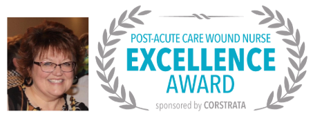 Corstrata's tweet photo. Congratulations to the 2020 Post-Acute Care Wound Nurse Excellence Award winner, Cassi Norton RN, CWOCN! Thank you, Cassi, for sharing your passion for wound and ostomy care!

#woundcare #homehealth #hospice #wocn #postacute #ostomy https://t.co/BMmng7hB60