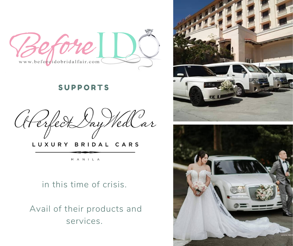 iheartwedding's tweet photo. Covid19 should not stop you from arriving in style. Get P2,000 OFF when you rent your bridal car from APerfectDayWedCar. 

Call them now @  0917 7231680 or 758 72788

#bridalcarmanila  
#bridalcarph 
#beforeidobridalfair 
#beforeidosupports 
#weddingsph 
#philippineweddings https://t.co/Uvw63W5Bdp