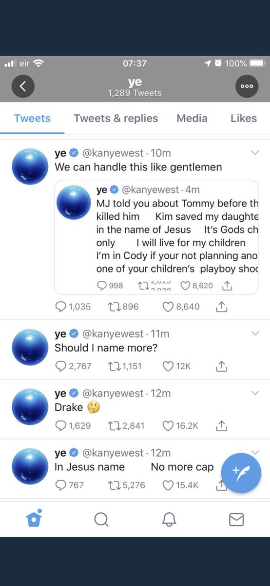 yeezy tweets